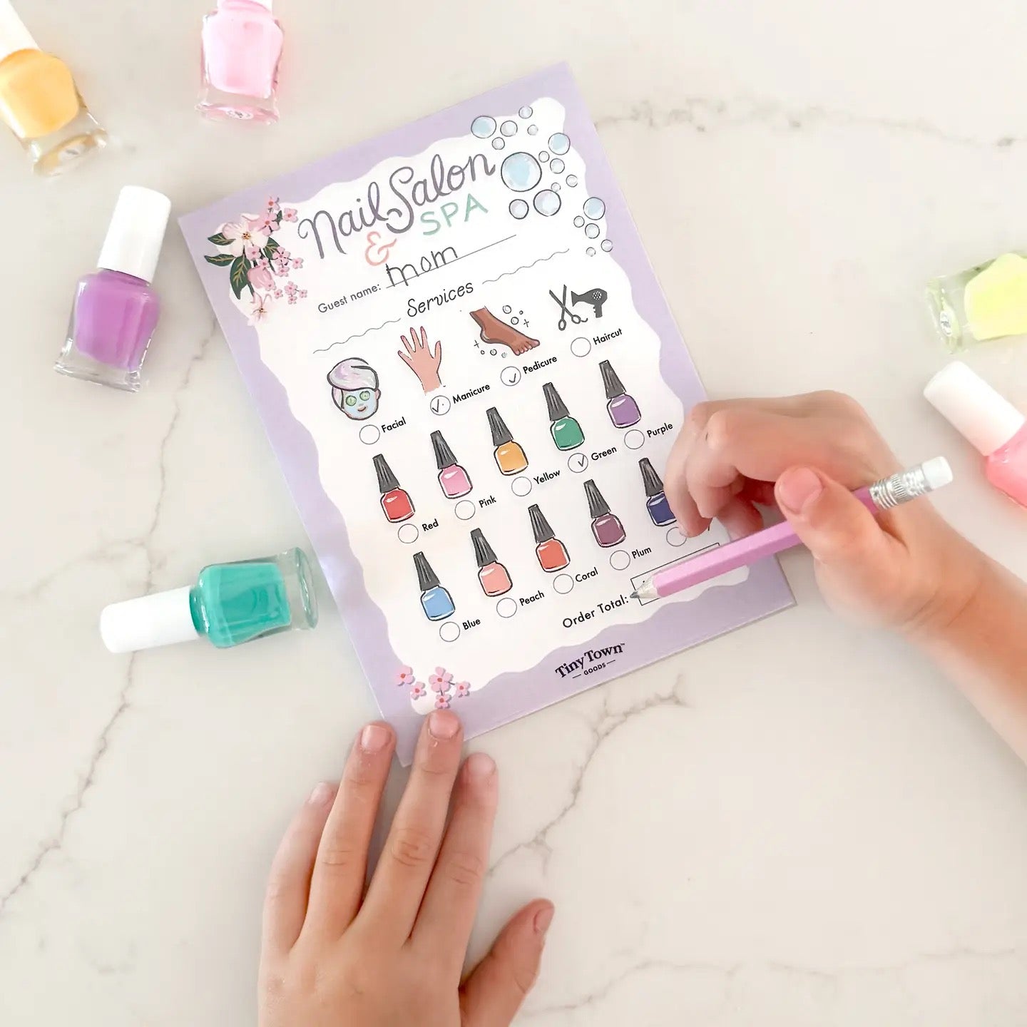 Inklings Tiny Town™ Play Notepad - Nail Salon and Spa
