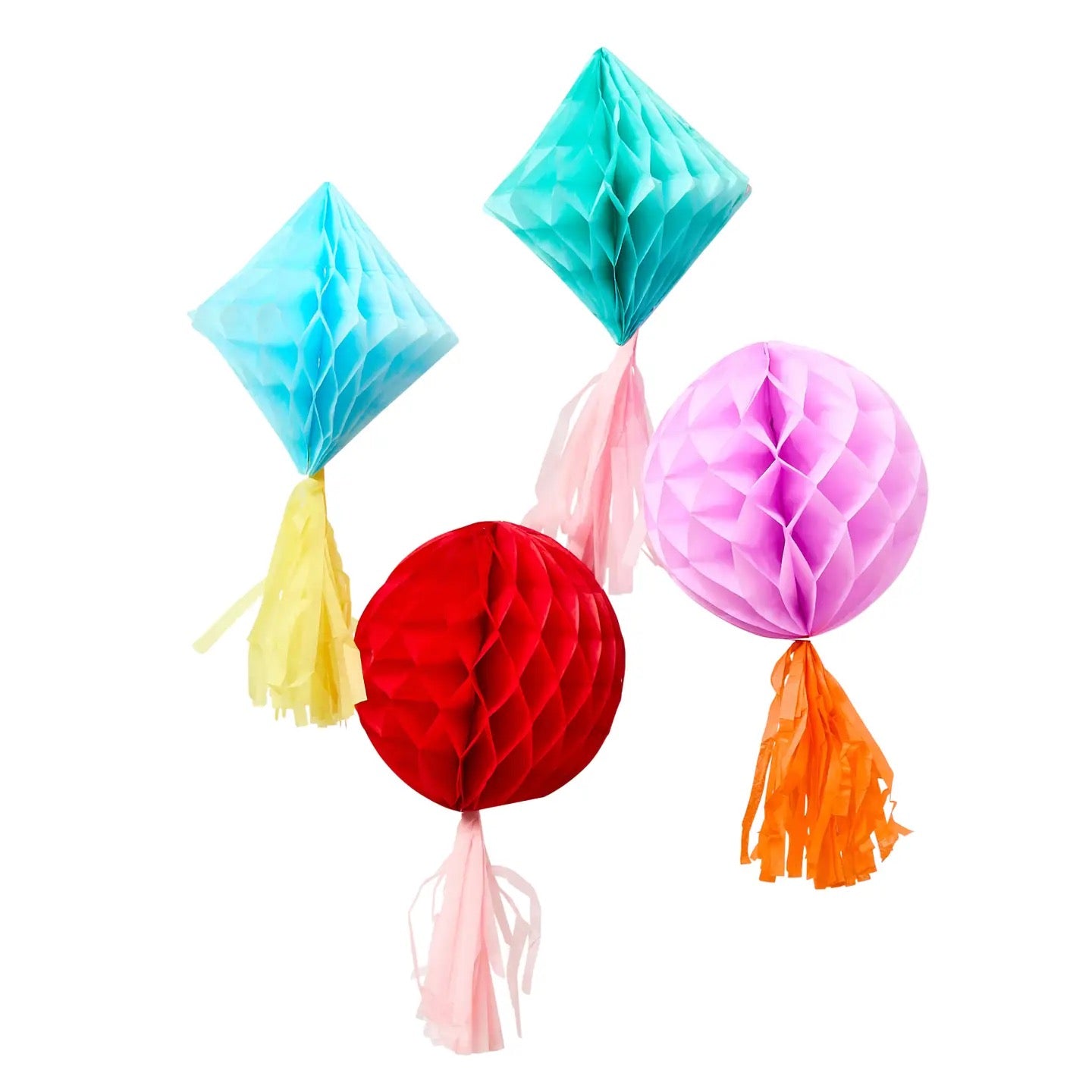 Bright Tassel Honeycomb Party Decorations