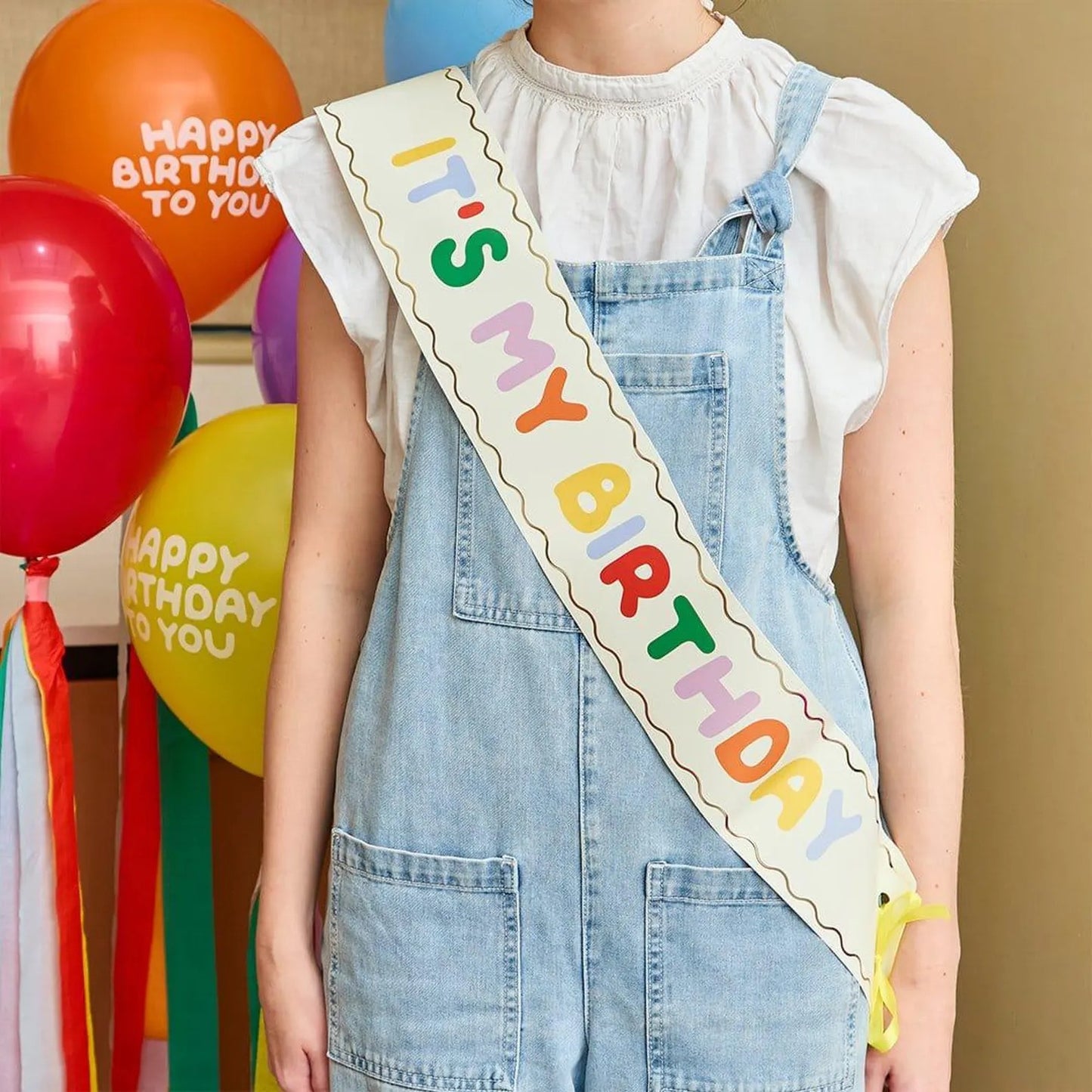 Colourful Birthday Sash