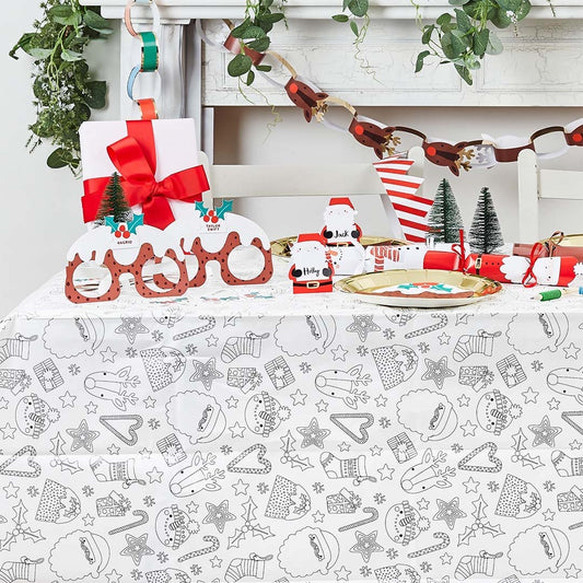 Festive Christmas Colour in Tablecloth Hootyballoo