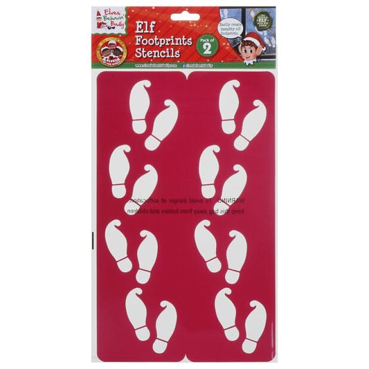 Christmas Elf Behavin' Badly Elf Accessories - Elf Footprint Stencils