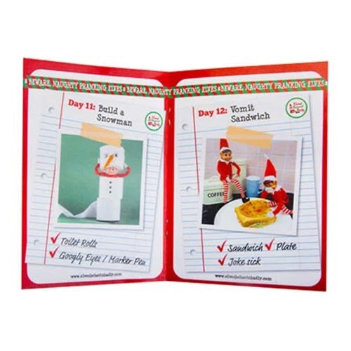 Christmas Elf Behavin' Badly Elf Accessories - 24 days of pranking ideas