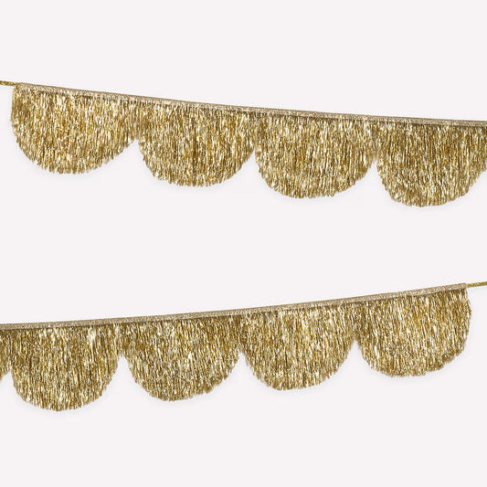 Meri Meri Gold Tinsel Fringe Garland