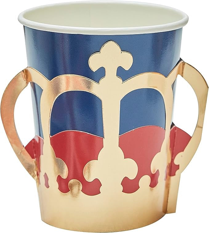 Ginger Ray Crown Cups - Pack of 8
