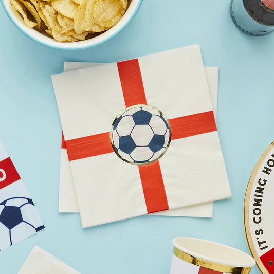 Ginger Ray Come on England Napkins