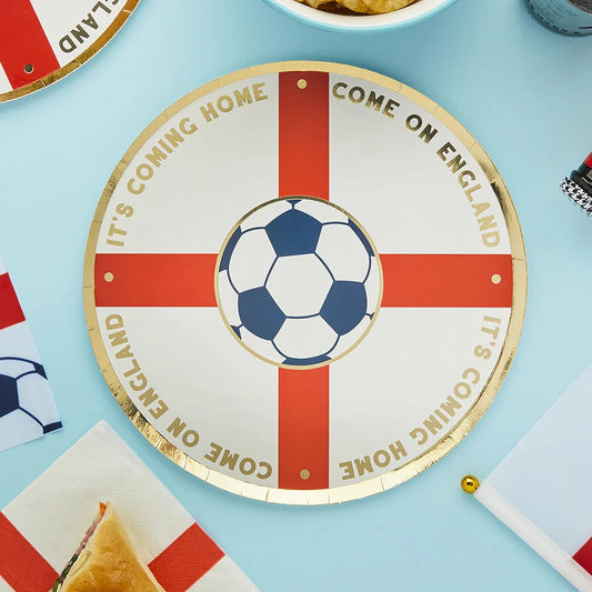 Ginger Ray Come on England Plates