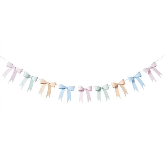 Pastel 3D Cardboard Bow Garland