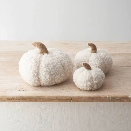 White Sherpa Pumpkin 9cm