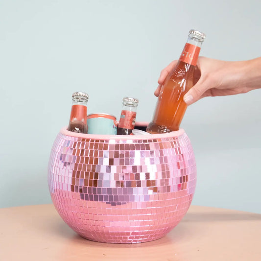 Pink Disco Ball Ice Bucket