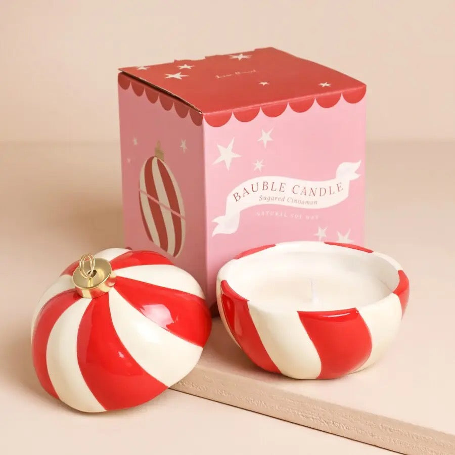 Candy Cane Stripe Cinnamon Candle