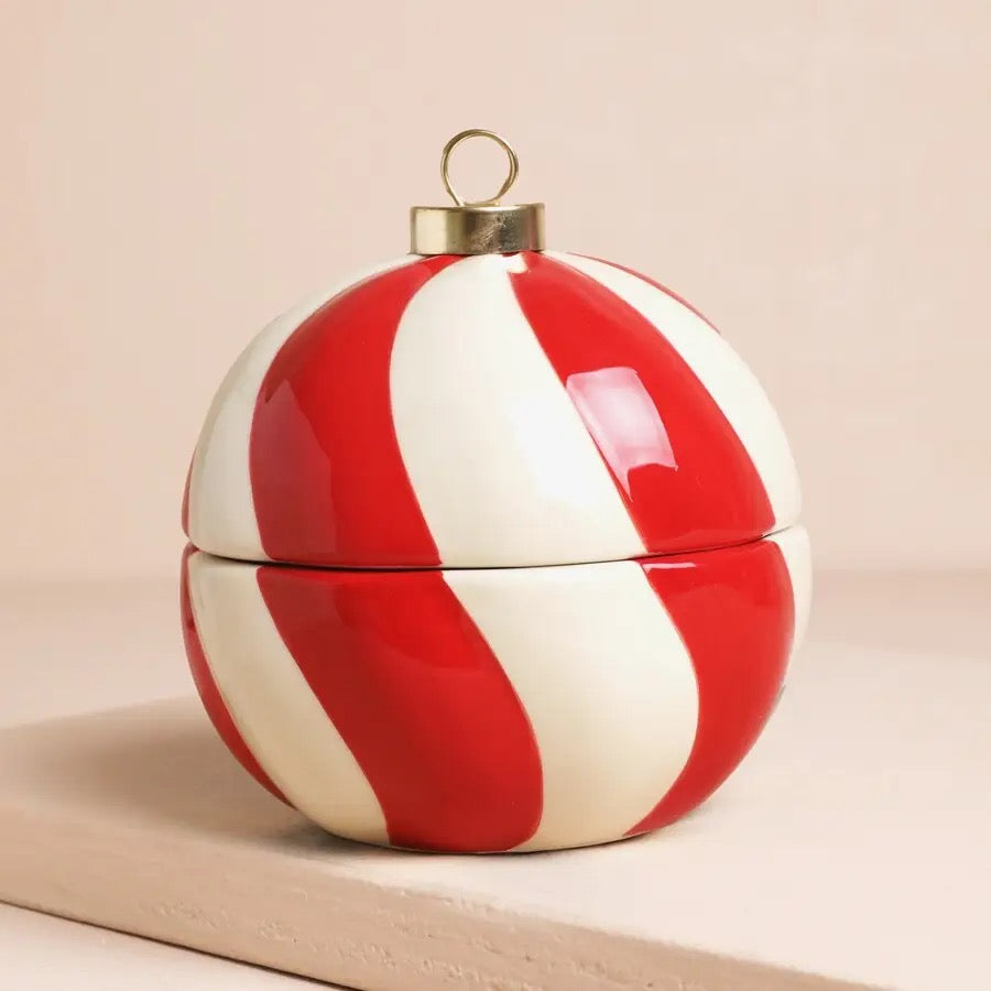Candy Cane Stripe Cinnamon Candle