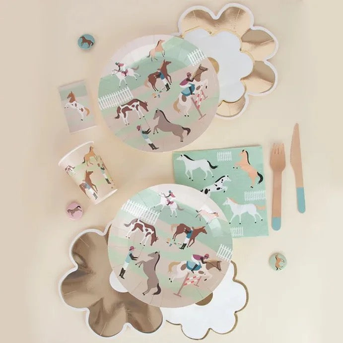 Horse Party Paper Plates