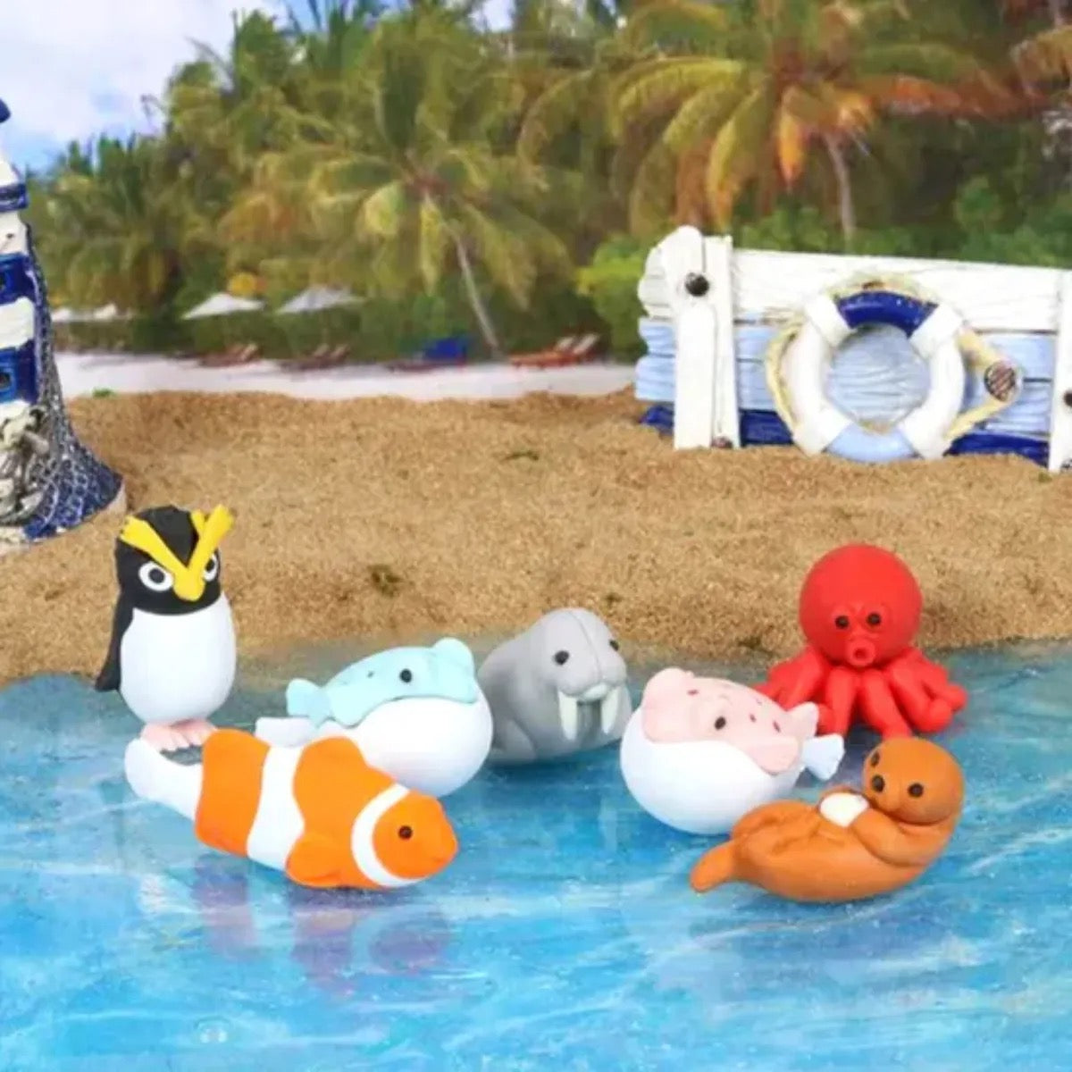 Iwako Sea Friends Puzzle  Erasers