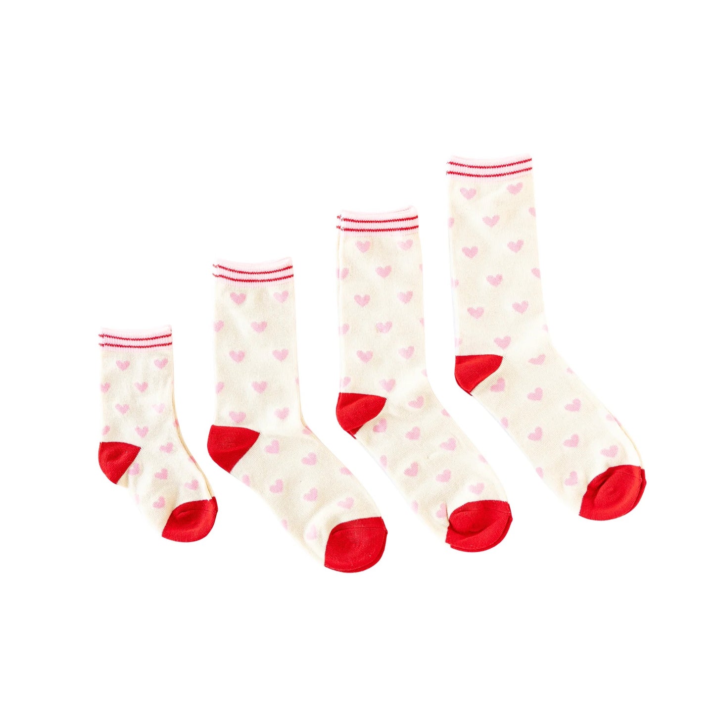 Love Heart Valentines Socks