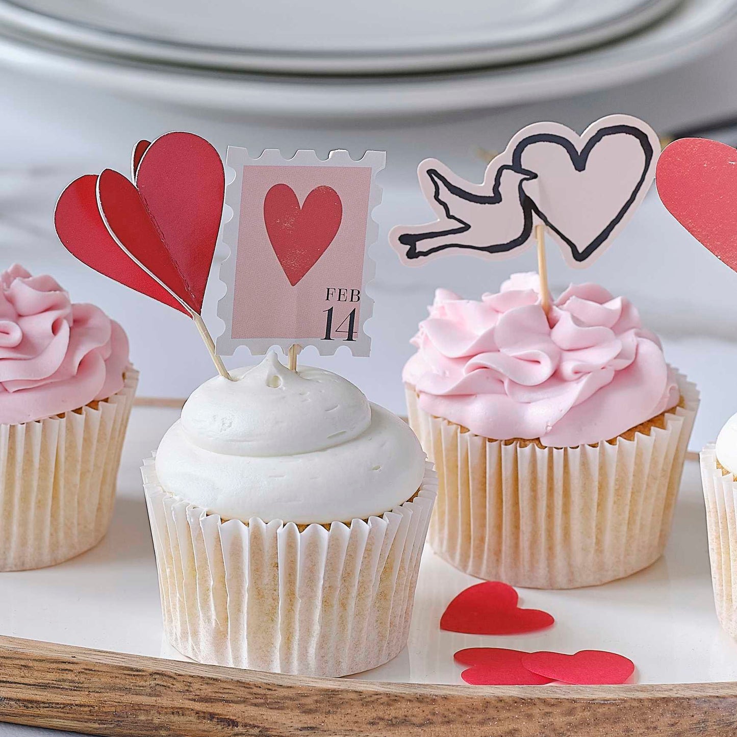 Valentine's Cupcake Toppers