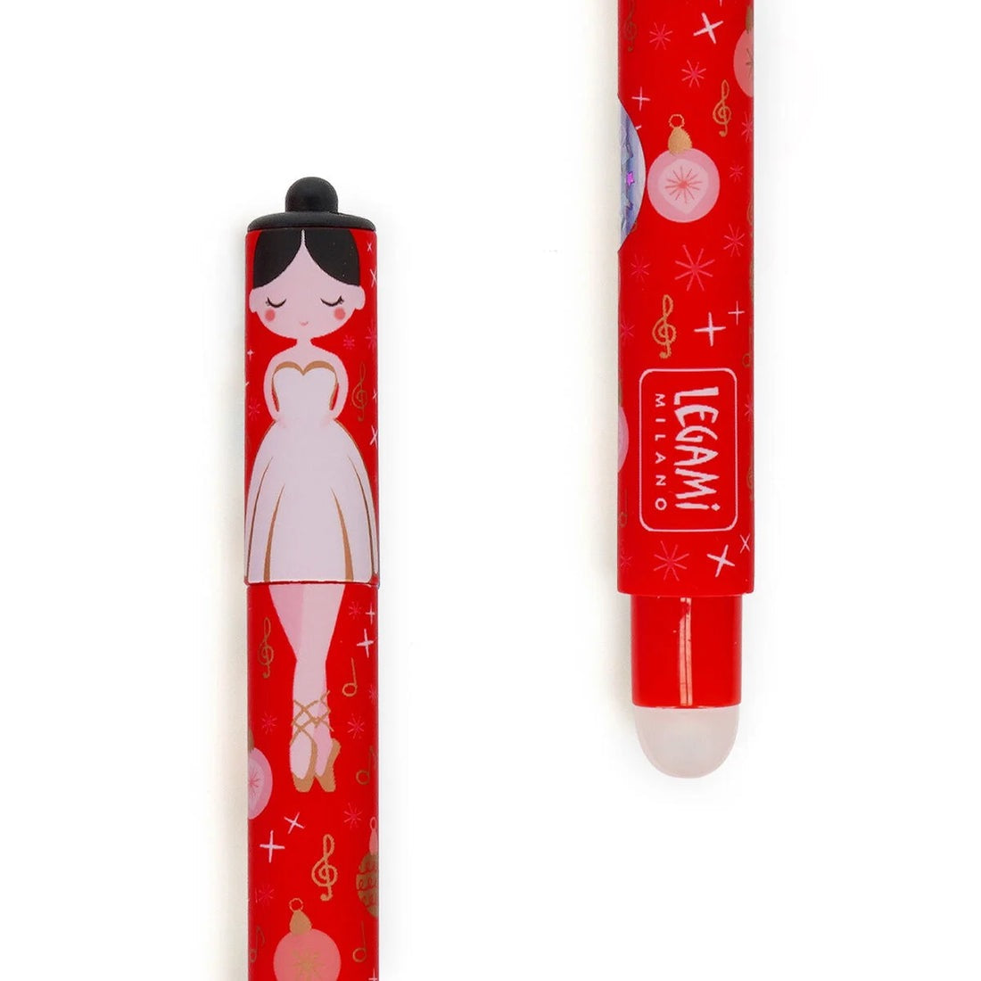 Legami Set of 3 Erasable Gel Pens - The Nutcracker - Christmas Limited Edition