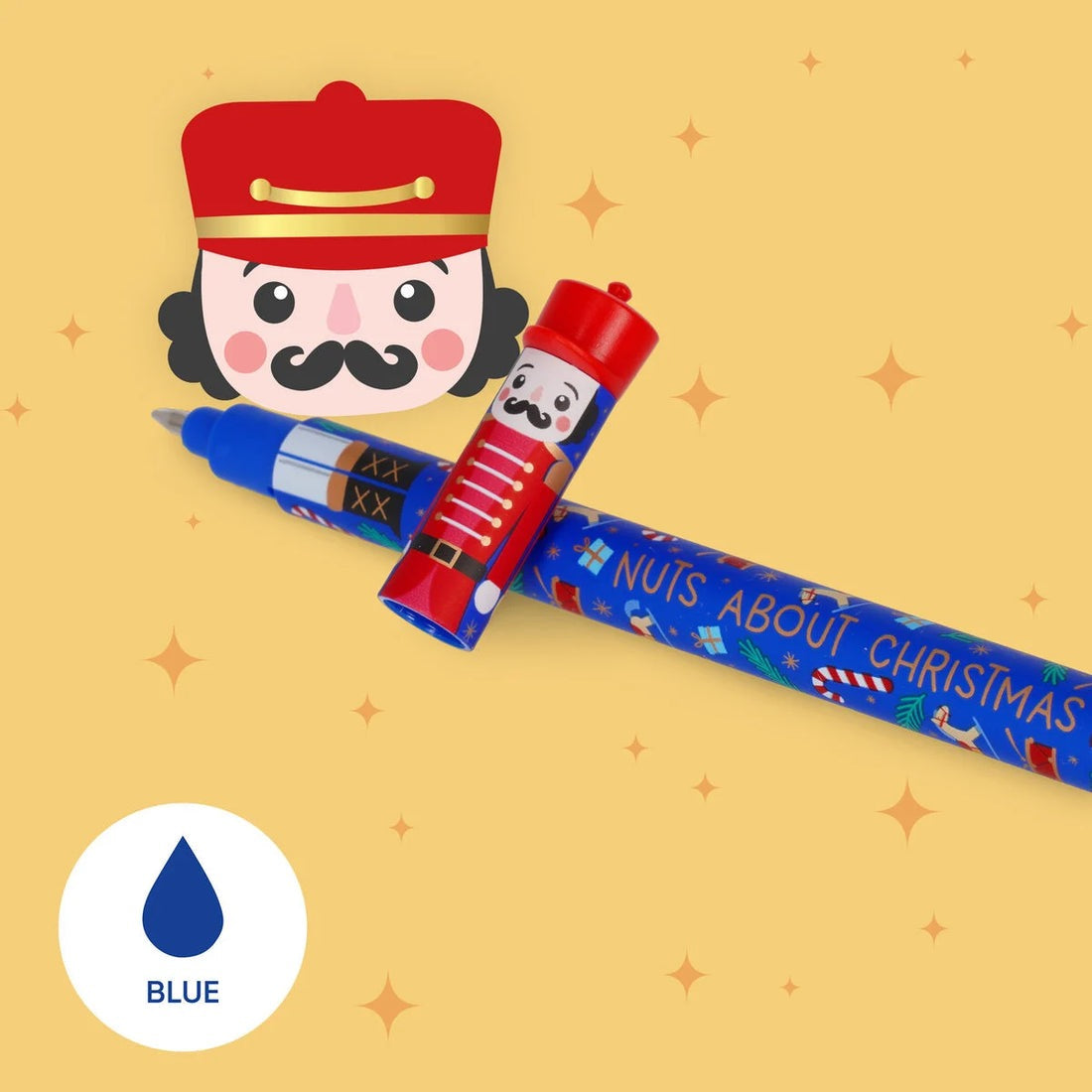 Legami Set of 3 Erasable Gel Pens - The Nutcracker - Christmas Limited Edition