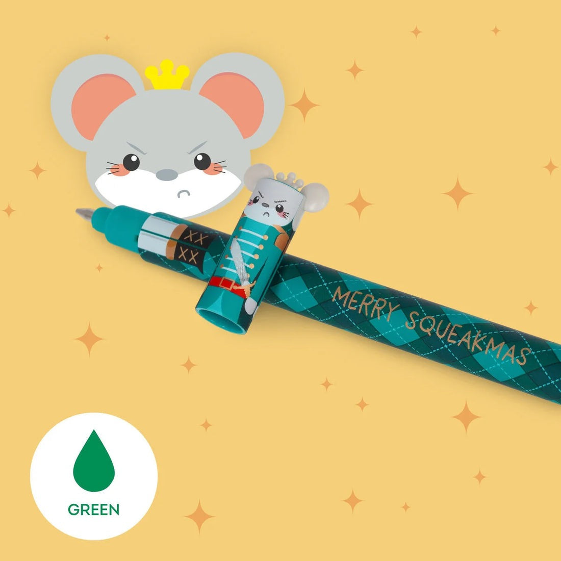 Legami Set of 3 Erasable Gel Pens - The Nutcracker - Christmas Limited Edition