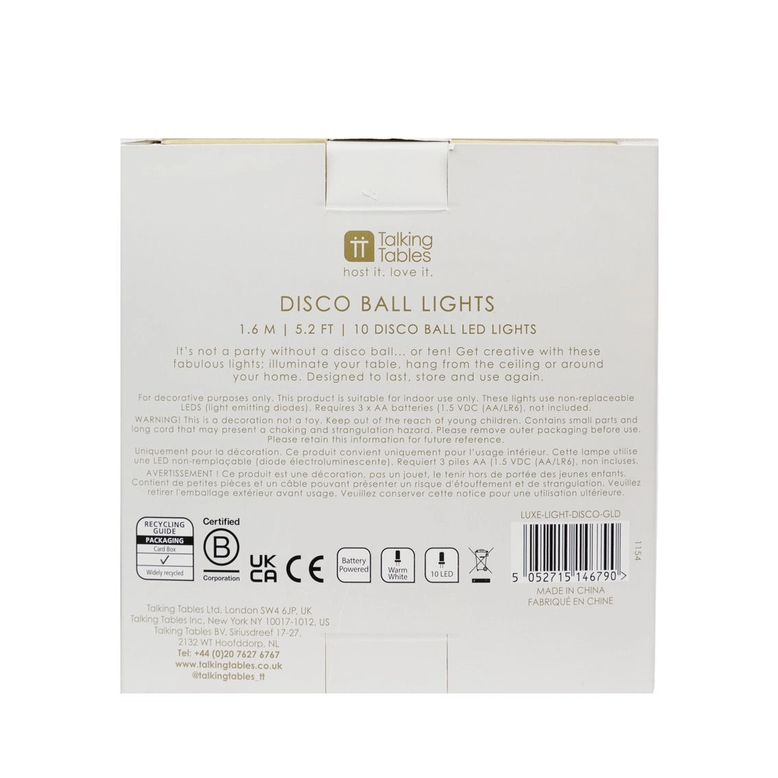 Gold Disco Ball Lights