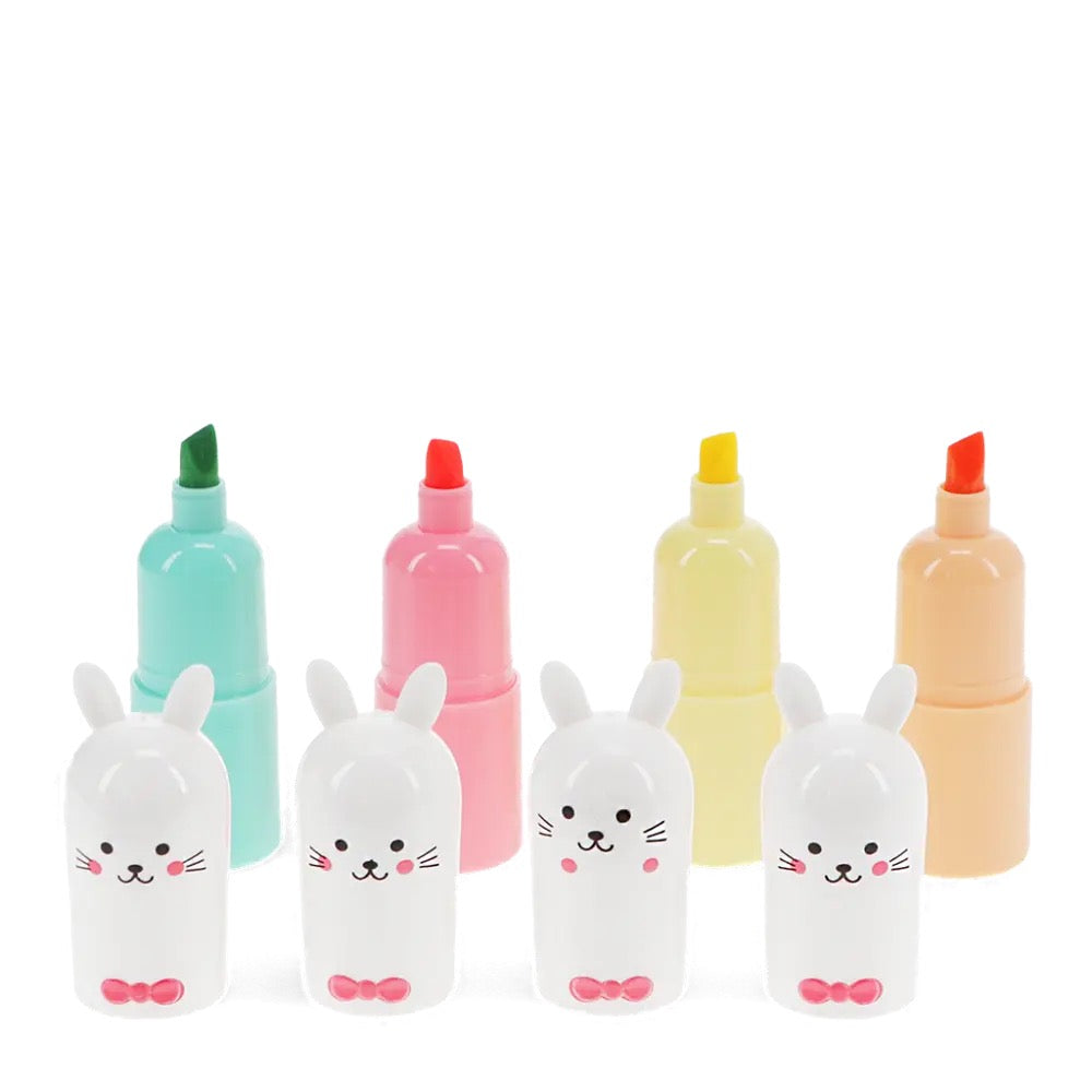 Set of Four Mini Bunny Highlighters