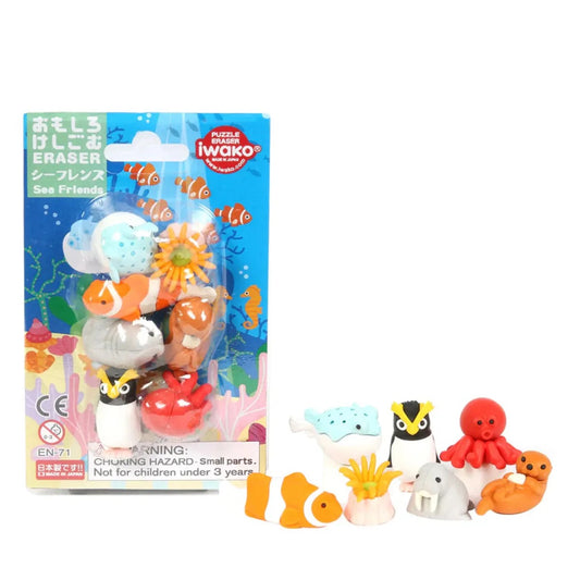 Iwako Sea Friends Puzzle  Erasers