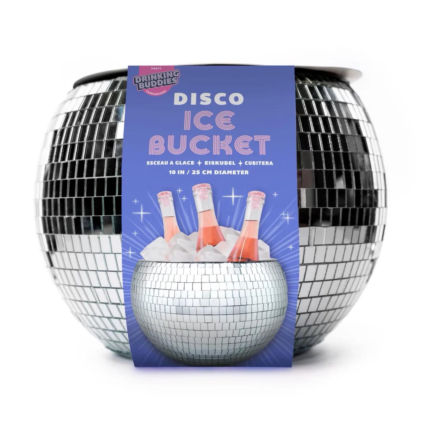 Silver Disco Ball Ice Bucket