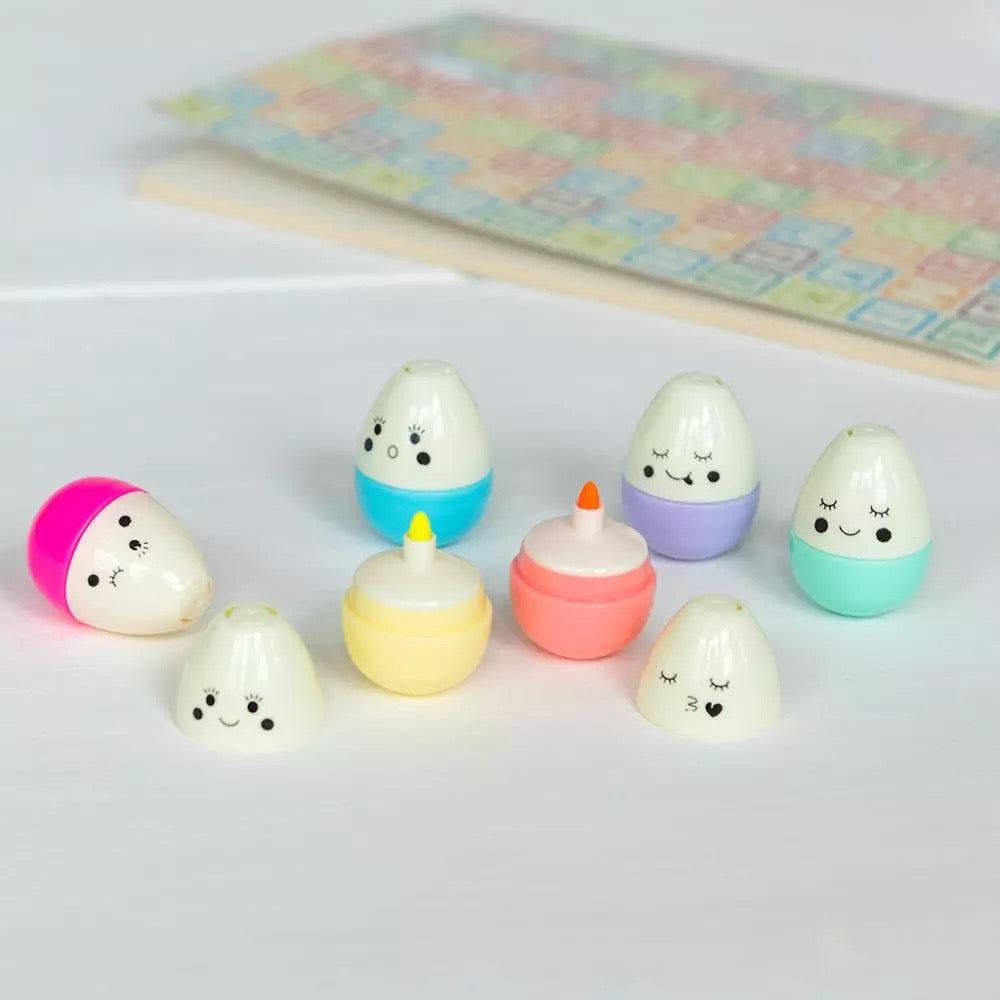 Pack of Six Emoji Egg Pens