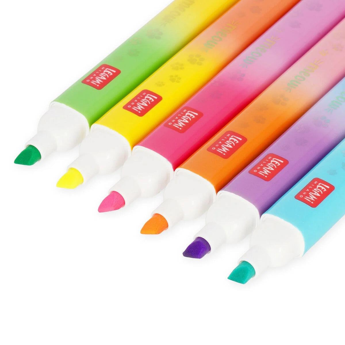 Legami Set of 6 Kitty Dual Tip Highlighters