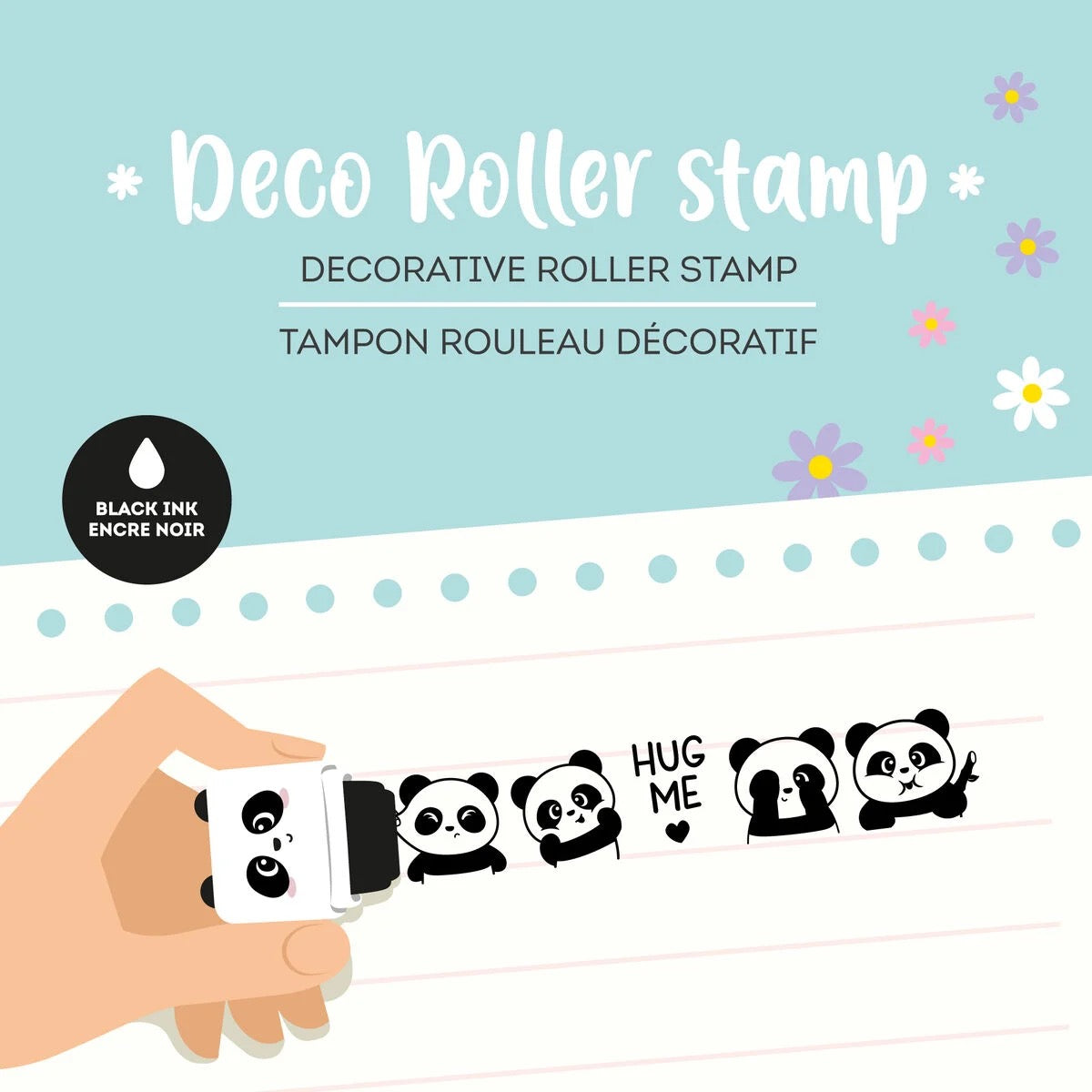 Legami Panda Decorative Roller Stamp