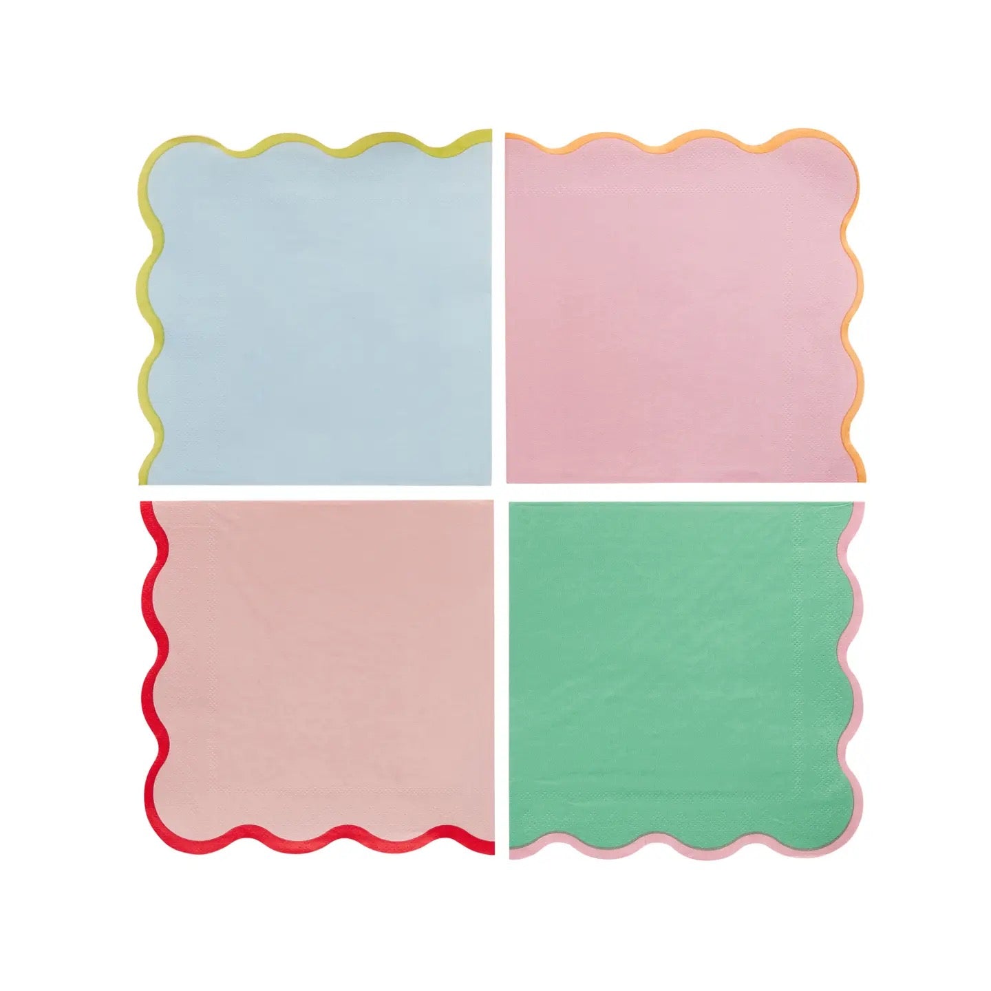 Bright Banquet Colourful Party Paper Napkins