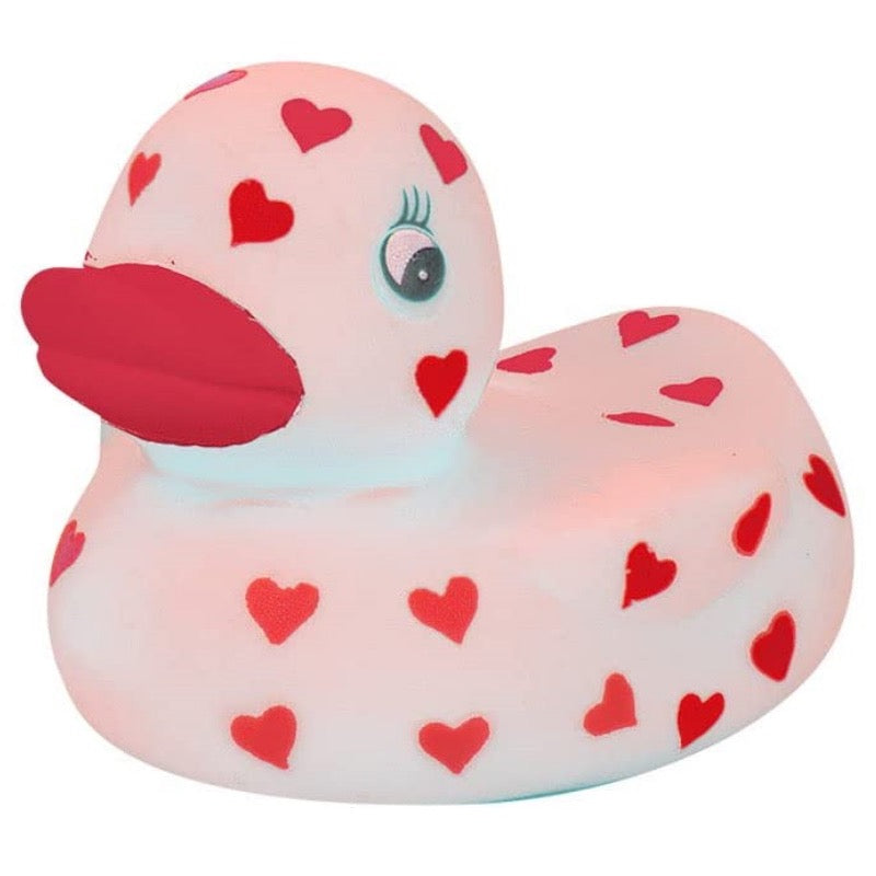 Love Duck Rubber Duck with Hearts