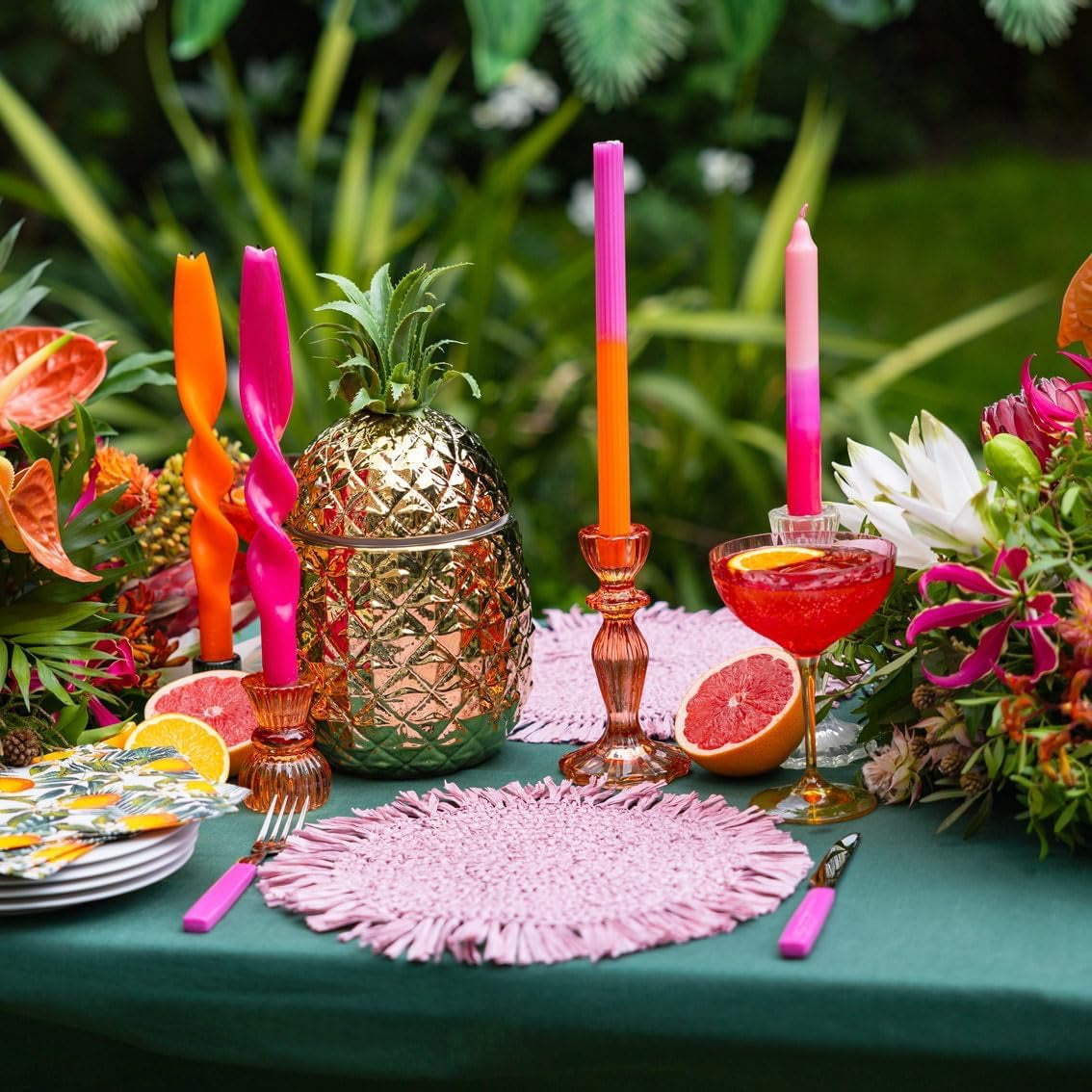 Gold Pineapple Ice Bucket with Lid