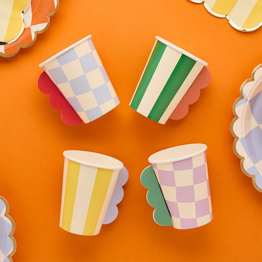 Let's Party Checkerboard Cups 3D