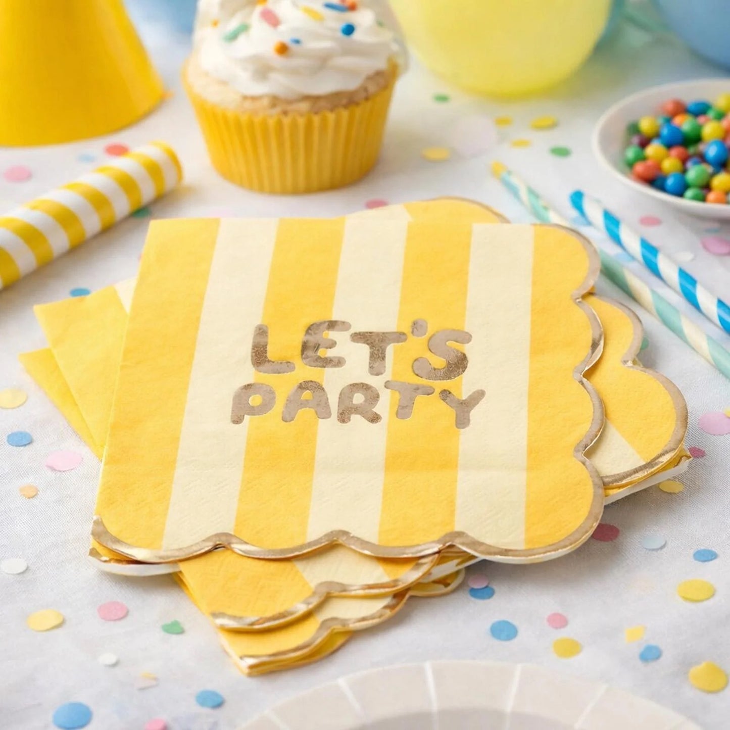 Let's Party Checkerboard Napkins