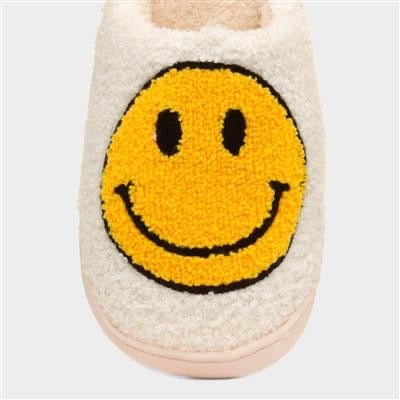Smiley Face Soft Plush Slipper