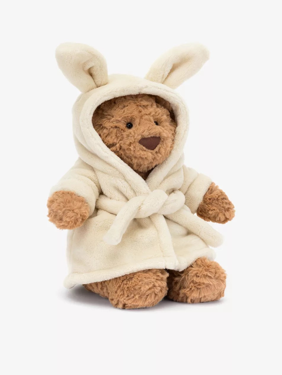 Bartholomew Bathrobe Bear soft toy 26cm