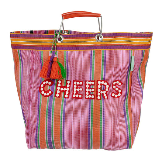 Recycled Plastic "Cheers" Tote Bag | Christmas Gifts |