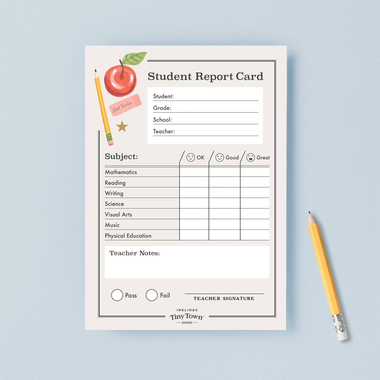 Inklings Tiny Town™ Play Notepad - Report Card