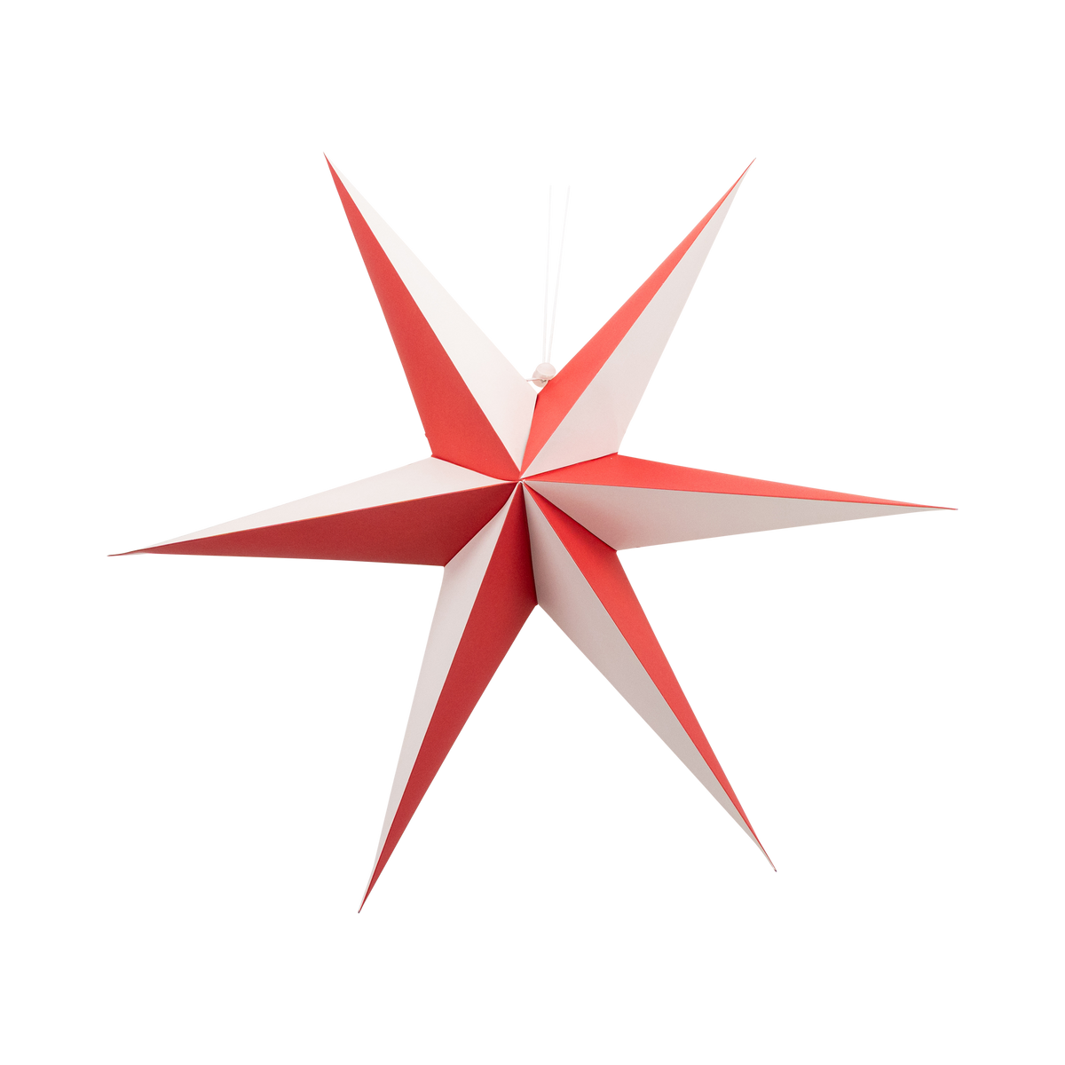 My Minds Eye Red and Cream Hanging Christmas Star Set