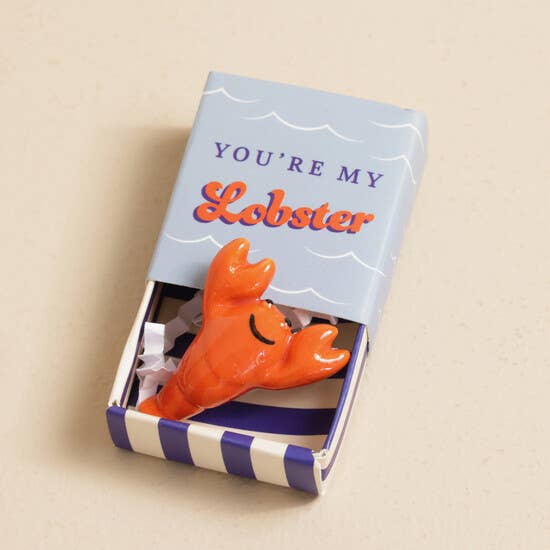 Tiny Matchbox Ceramic Tokens: Robin