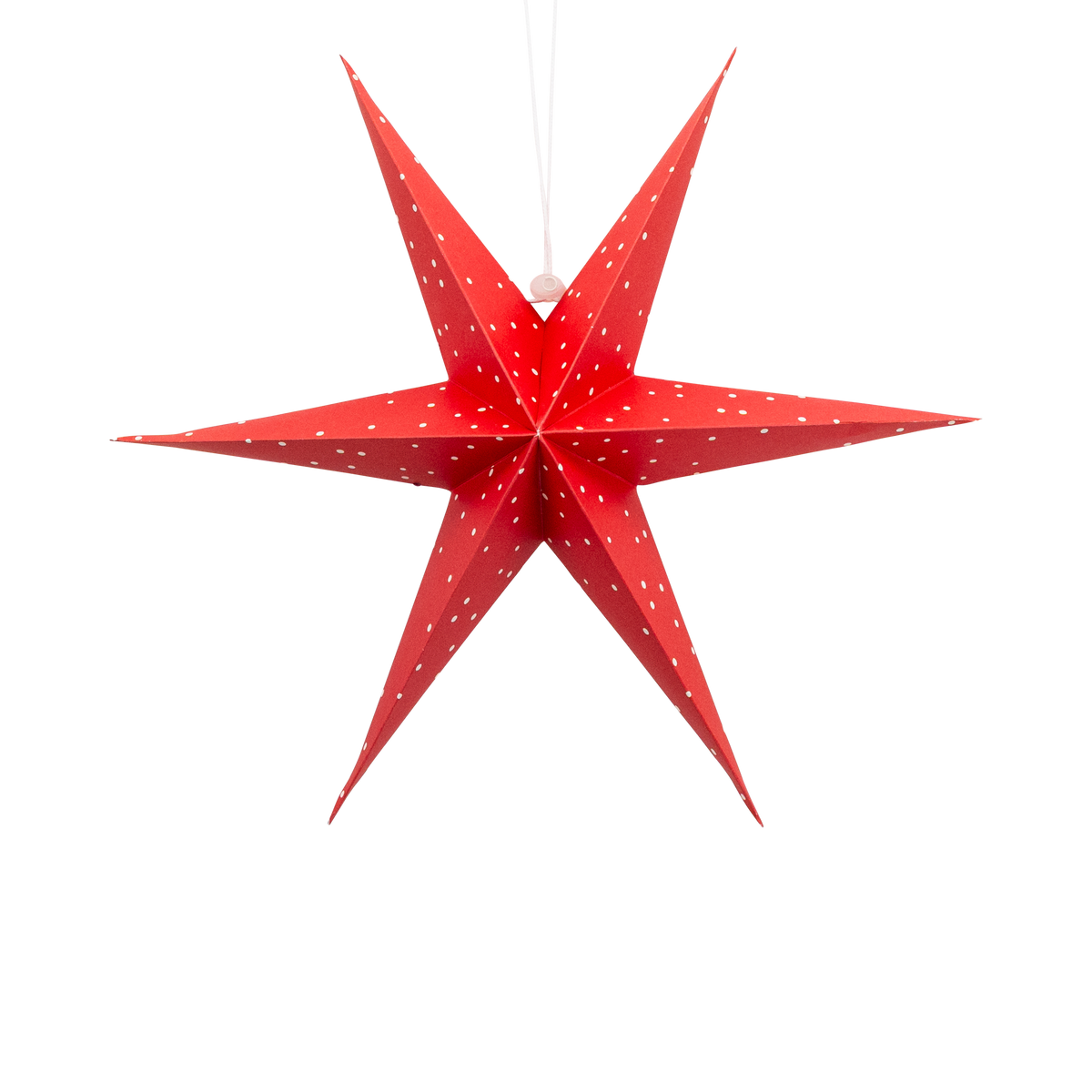My Minds Eye Red and Cream Hanging Christmas Star Set