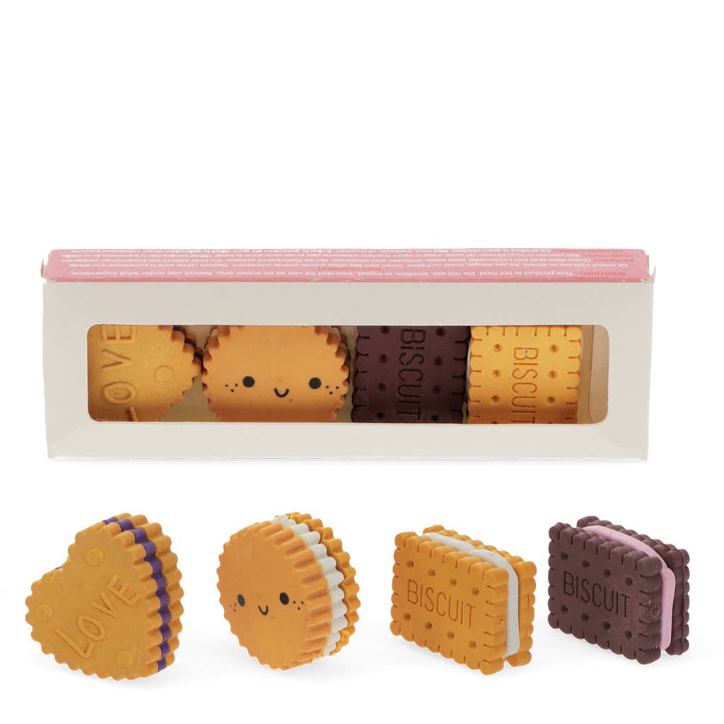 Fun Biscuit Erasers