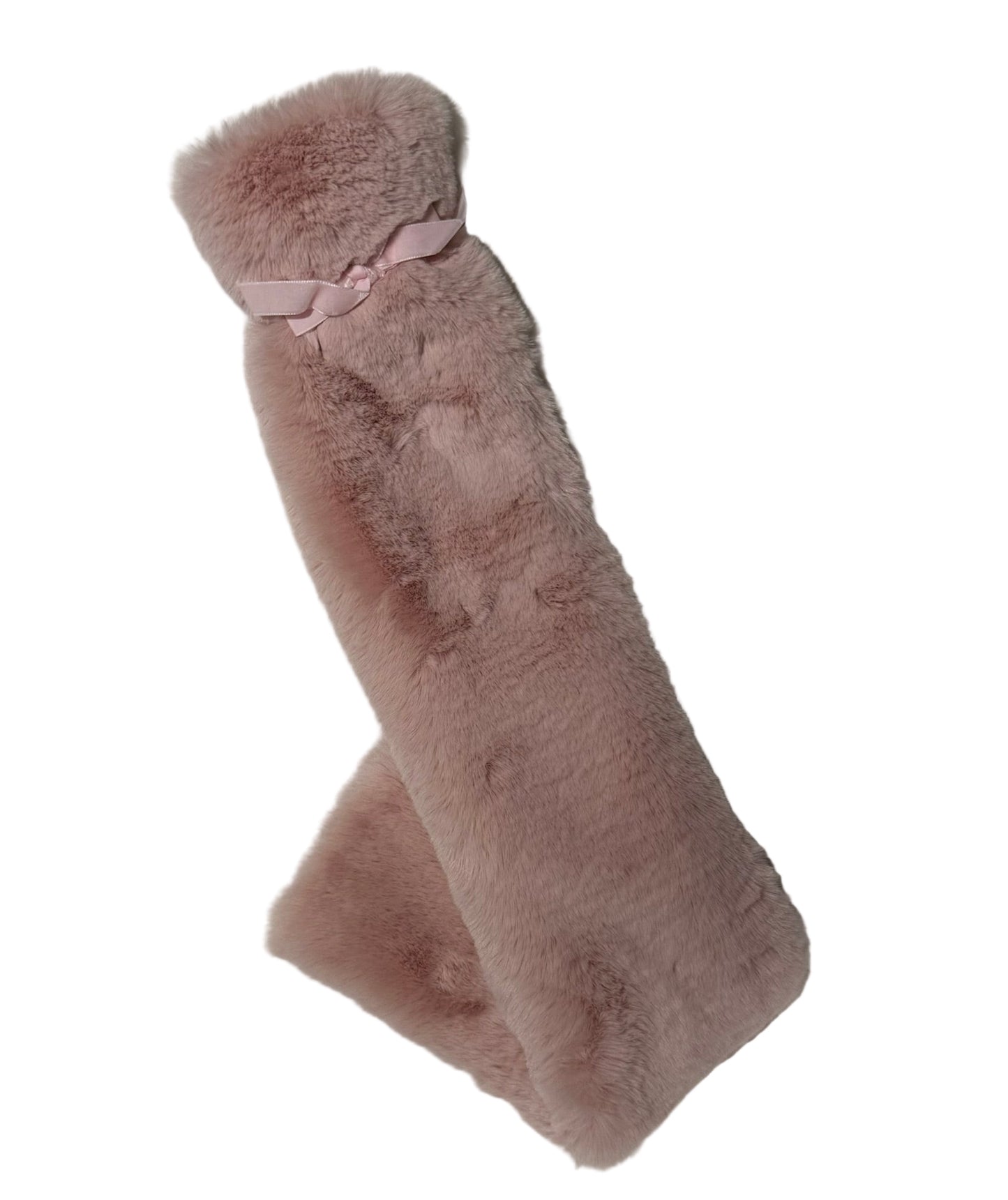 Large Faux Fur Hot Water Bottle PINK